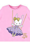 Girl's Short Sleeve T-shirt - Bunny Pattern - 5