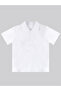 White Polo Neck Unisex Kids T-shirt - Short Sleeve - 3