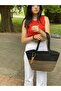 Straw Jute Look Clutch Bag Beach Bag Shoulder Bag - 4