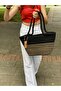 Straw Jute Look Clutch Bag Beach Bag Shoulder Bag - 3