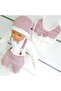 Red 5-Piece Baby Boy Hospital Discharge Set with Teddy Bear Strap and Bow Tie - 3