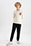 Boy's Back Printed Long Sleeve Combed Cotton Pajamas Set B2286A823Wn - 2