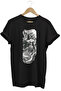 Greek Mythology Parthenon Zeus Printed Minimal Regular Fit 100% Cotton Black T-Shirt