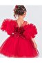 Girl's Red Evening Dress - 5