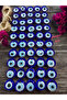 50 Pieces (Mini) 3-3,2cm Glass Evil Eye Bead Decoration and Tree Ornament Product Evil Eye - 3