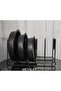 2-Piece Metal Black Pan and Pot Lid Organizer Pan Organizer - 3