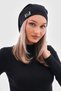 Women's Beret Black Neon Thread Detailed Italian Design 4 Season Hat Beret Buff - 4