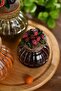 Raspberry Glass Jar with Lid - Jam Bowl
