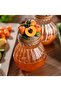Apricot Glass Jar with Lid - Jam Bowl