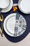 Leon 6-Person 25 cm Special Design Porcelain Serving Plate Presentation Plate Set - 2