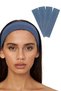 4-Piece Hair Band Set - Women & Men Fitness Sports Makeup Skin Care Hair Band Set Indigo Melange
