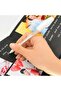 كتاب ذاكرة أسود مع قلم أبيض وشكل كاميرا - هدية ملصق - 6