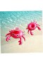 Pink Crab Pool Toy and Cup Holder, Fun and Stylish Design - 5