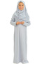 Two Pieces Kids Prayer Clothes Set with Scarf Suit, Islamic Clothing Suit for Girls - 3