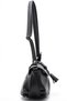 Black Small Size Crossbody Women's Bag with Shoulder Strap - 2
