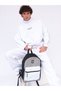 Unisex White Gray Black Waterproof School and Backpack - 2