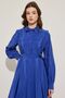 PILE DETAILED DRESS - SAX BLUE - 2