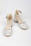 Silver Pearlescent Girls' Orthopedic Closed Heel Princess Shoes - 3