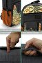 7224 Anthracite Backpack School Travel 15.6 Inch Laptop Daily Notebook Cotton Canvas Fabric Bag - 5