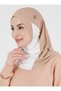 Colorful Sports Hijab - Premium Athlete Comfortable Ready-To-Wear Hijab - Beige Cream Mink - 2