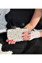 EVENING BAG CREAM SEDEF NATURAL STONE - 3