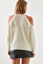 Women's Ecru Knitwear Blouse 20246182 - 2