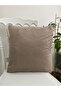 Brown Leather Throw Pillow Cover