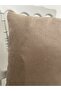 Brown Leather Throw Pillow Cover - 3