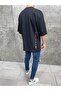 Men's Text Detailed Oversize Tshirt - 2