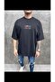 Men's Text Detailed Oversize Tshirt