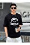 Company Brooklyn T-Shirt - Black Printed Oversize Crew Neck Short Sleeve - 5