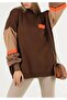 Women's Sleeve Ethnic Pattern Knitwear Sweater - 4