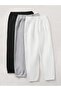 3-Piece California Usa Printed Sweatpants - Black Gray White Elastic Leg High Waist - 2