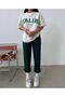 Valiri T-shirt Sweatpants Jogger - White Nefti Printed Tracksuit Set Oversize Crew Neck - 3