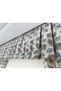 Kitchen Curtain with Dense Pleats 1/3 Sea Shell Pattern Colored Rustic Short Background Curtain Panama Linen (Duck) - 6