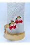 Double Cherry Detailed Roll Gold Paper Towel Holder - 2