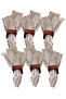 Natural Frilly Napkin 6 Pieces Vintage 30x30 Cm - 4