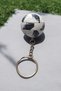 Football Ball Figured Keychain and Bag Ornament Black and White - 4