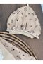 Camisole Beret Laced Floral Embroidered Buttoned Front Baby Girl Jumpsuit - 2