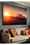 On Sunset Classic Car Decorative Canvas Painting