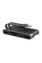 NK-1048HD 6in1 USB + Type-C + Lightning + SD-TF قارئ بطاقات محول أسود