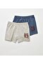 Boy's Organic Cotton Lycra Boxer 4pcs Cool Tiger Lycra 3504-4 - 2