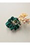 10-Piece Henna Night Gift Emerald Green Bridesmaid Satin Buckle Set - 2
