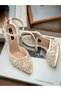 Bridal Shoes, Embroidered Bridal Shoes, Evening Dress Shoes, Floral Shoes - 7