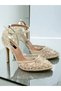 Bridal Shoes, Embroidered Bridal Shoes, Evening Dress Shoes, Floral Shoes - 5