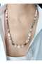 Pearl Detailed Design Black Necklace 50 cm - 3