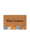 Welcome! Themed Cat Decorative Outdoor and Indoor Doormat, Washable Dust Collector