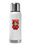 Cool Teddy Bear with Red Coat Sticker Car, Motorcycle, Helmet, Laptop, Glass Sticker 14X12 cm - 5