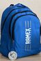 Unisex Blue Large Size Water Repellent Fabric Laptop School Bag Travel Backpack 16 Inch 24 Lt 45X30Cm