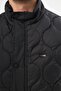 Men's Windproof Onion Pattern Quilted Black Vest - 7